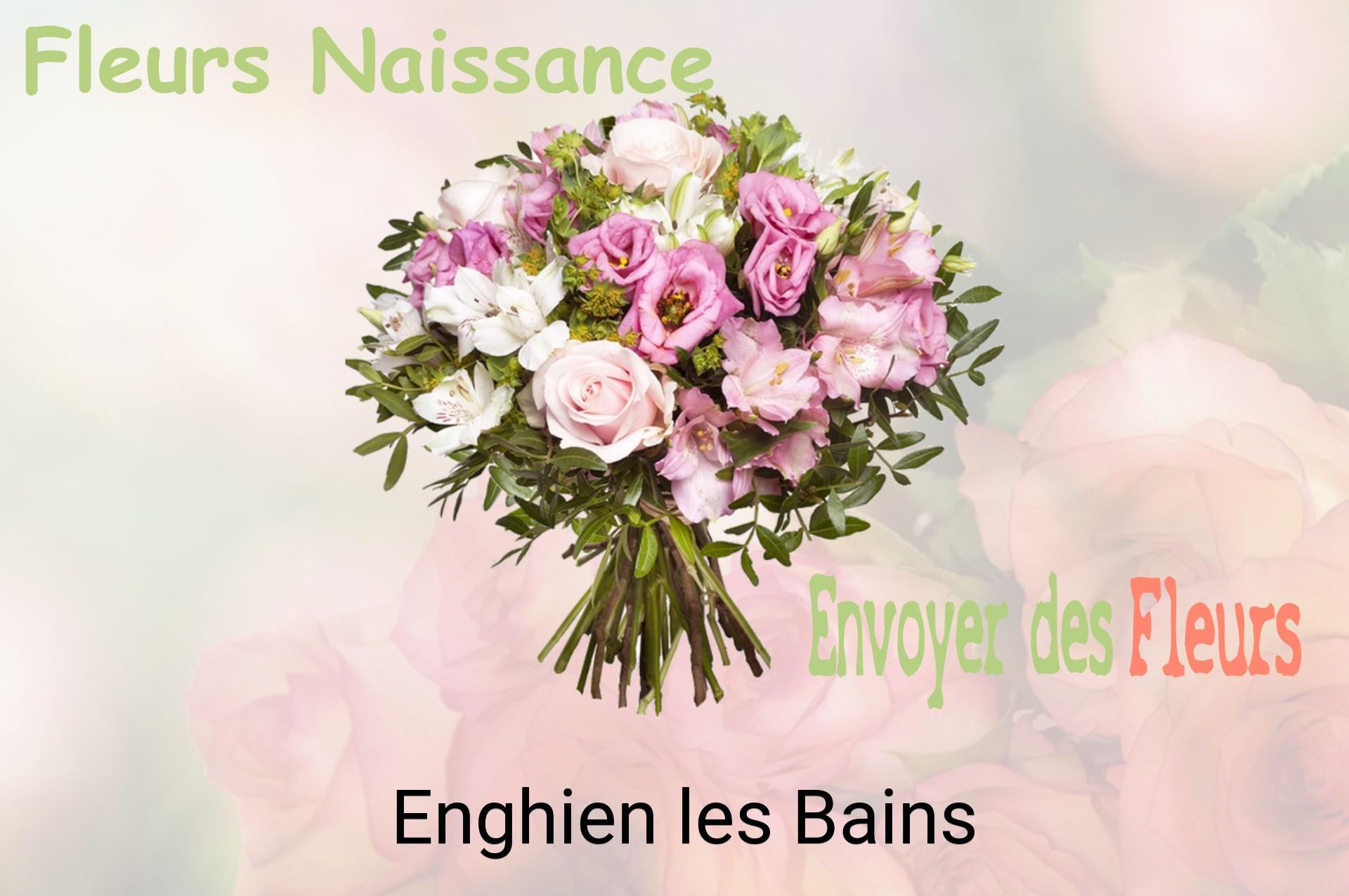 Bouquet de fleurs de naissance livré à Enghien-les-Bains
